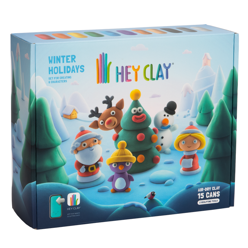Fat Brain Toy Co. - Hey Clay Winter Holidays Set